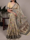 Ynf7414 Poly Cotton With Thread Weaving Work Saree Wholesalers In Delhi